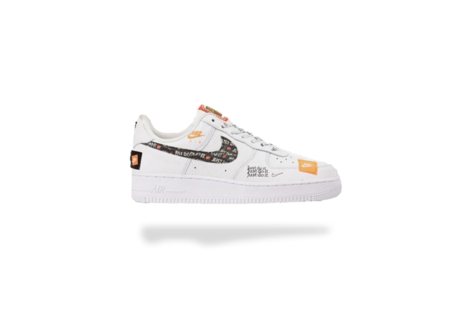 AIR FORCE ONE JUST DO IT WHITE/ BLACK TOTAL ORANGE