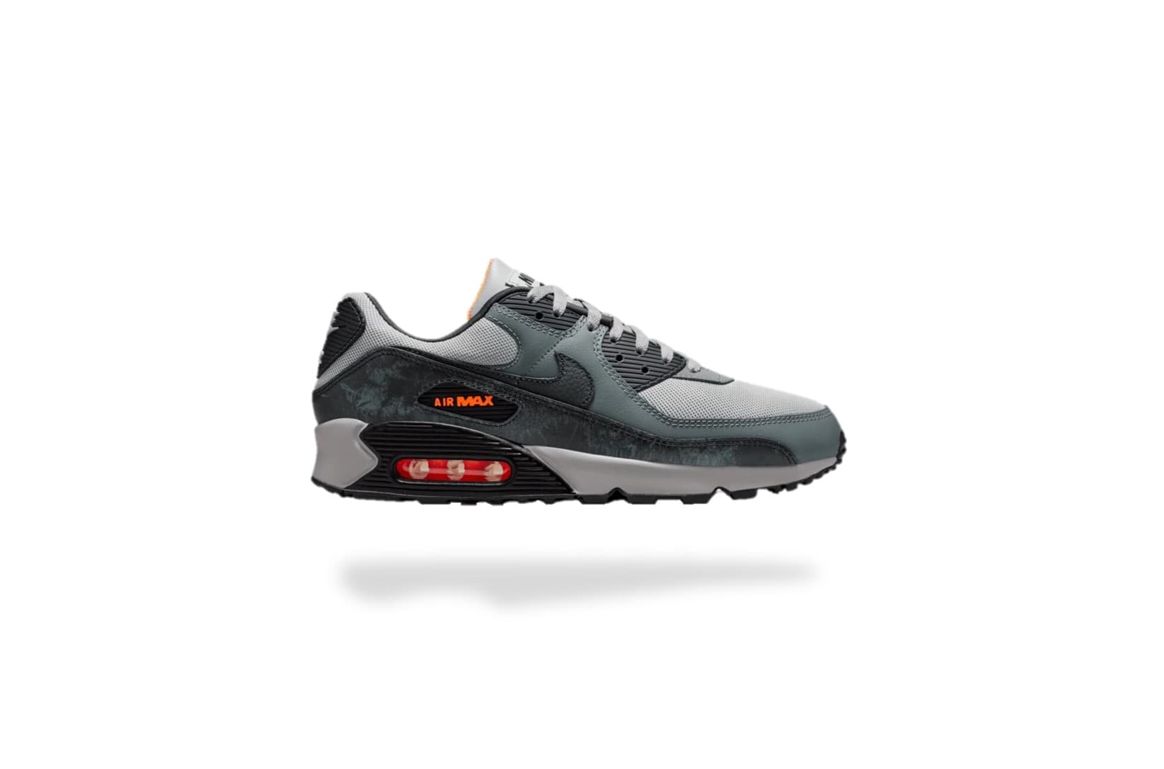 NIKE AIR MAX 90 SMOKE GREY HYPER CRIMSON