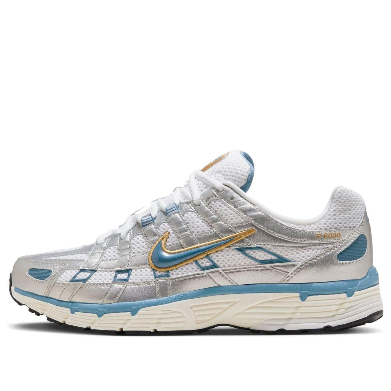 NIKE P-6000 METALLIC SILVER AEGEAN STORM