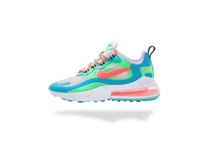 AIR MAX 270 REACT ELECTRO GREEN LAGOON FLASH CRIMSON