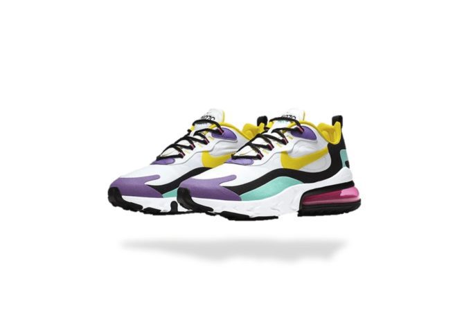 AIR MAX 270 REACT GEOMETRIC ABSTRACT BRIGHT VIOLET