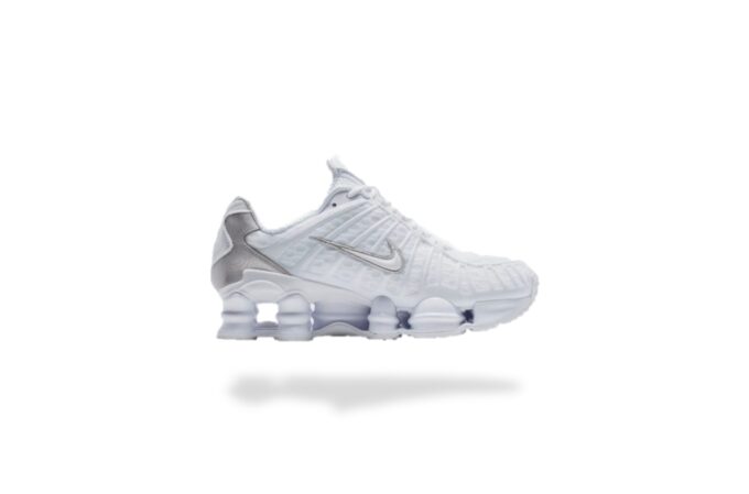 NIKE SHOX TL WHITE METALLIC SILVER
