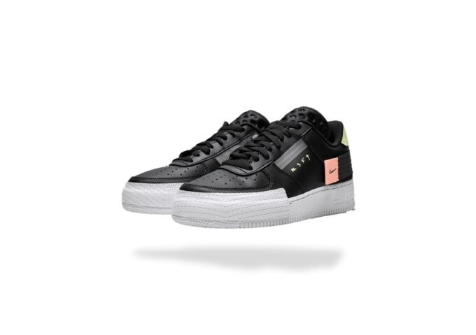 NIKE AIR FORCE 1 LOW DROPE TYPE BLACK