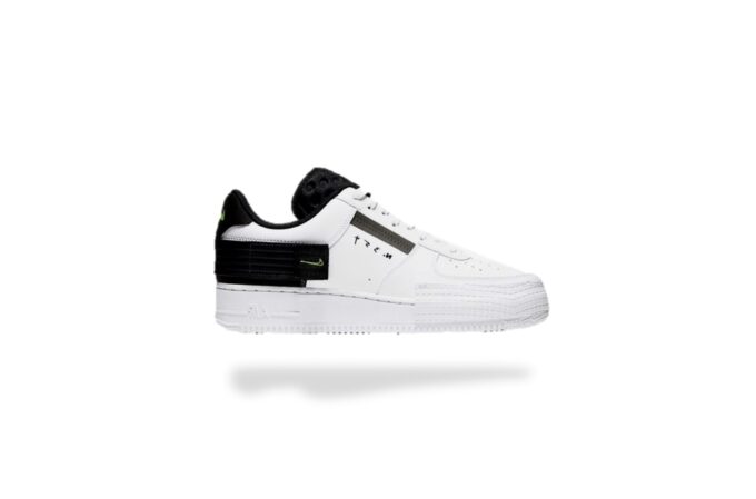 NIKE AIR FORCE 1 LOW DROPE TYPE WHITE BLACK VOLT