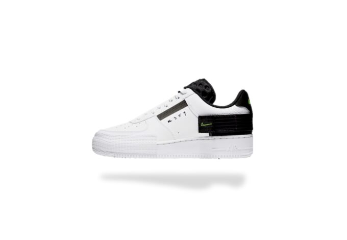 NIKE AIR FORCE 1 LOW DROPE TYPE WHITE BLACK VOLT