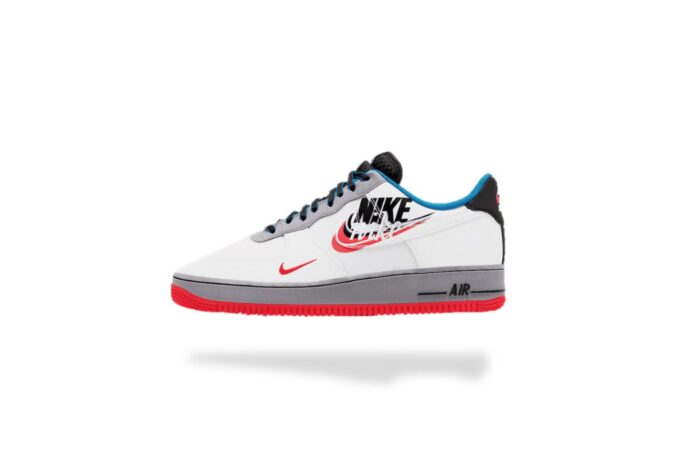 AIR FORCE 1 LOW SCRIPT SWOOSH WHITE BLUE
