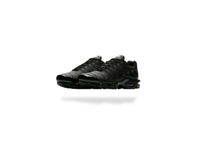 NIKE AIR MAX PLUS TN TRIPLE BLACK LEATHER