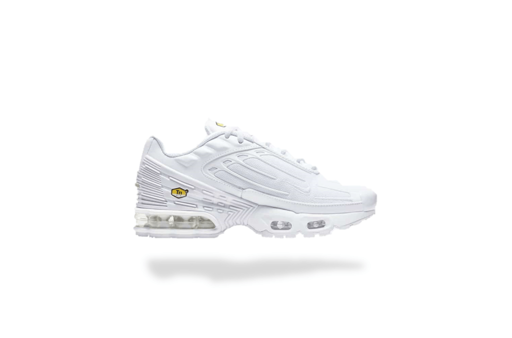 nike air max plus 3 triple white