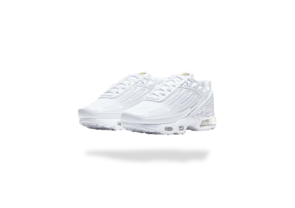 nike air max plus 3 triple white