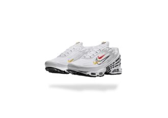 NIKE AIR MAX PLUS TN 3 MULTI SWOOSH WHITE