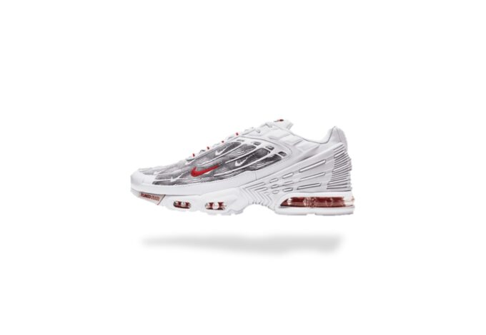 NIKE AIR MAX PLUS TN 3 TOPOGRAPHY WHITE RED