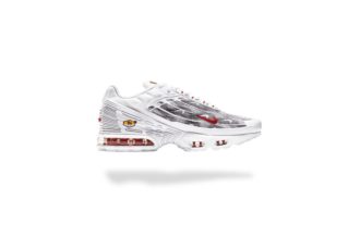 NIKE TUNED AIR MAX PLUS 3 TOPOGRAPHY WHITE RED