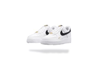  NIKE AIR FORCE 1 LOW WHITE BLACK GOLD