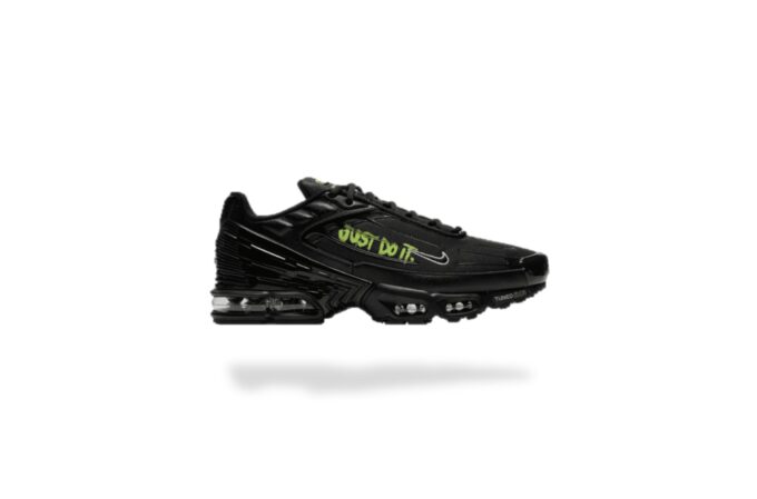 NIKE AIR MAX PLUS TN 3 JUST DO IT BLACK VOLT