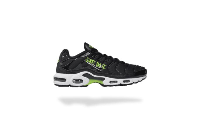 NIKE AIR MAX PLUS TN JUST DO IT BLACK VOLT