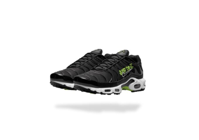 NIKE AIR MAX PLUS TN JUST DO IT BLACK VOLT