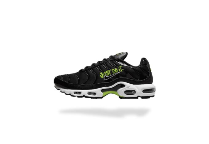 NIKE AIR MAX PLUS TN JUST DO IT BLACK VOLT