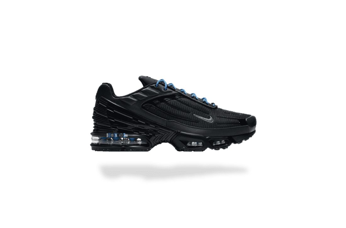 nike tuned 3 black blue