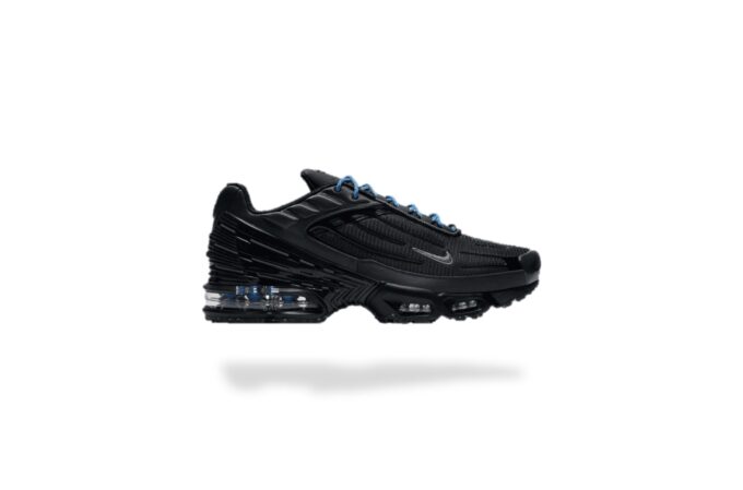 NIKE TUNED AIR MAX PLUS TN 3 BLACK LIGHT PHOTO BLUE LASER BLUE
