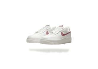 WMNS NIKE AIR FORCE 1 PIXEL WHITE RUST PINK