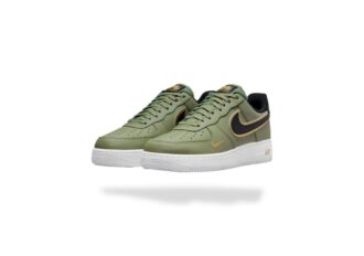 NIKE AIR FORCE 1 LOW LV8 DOUBLE SWOOSH OLIVE GOLD