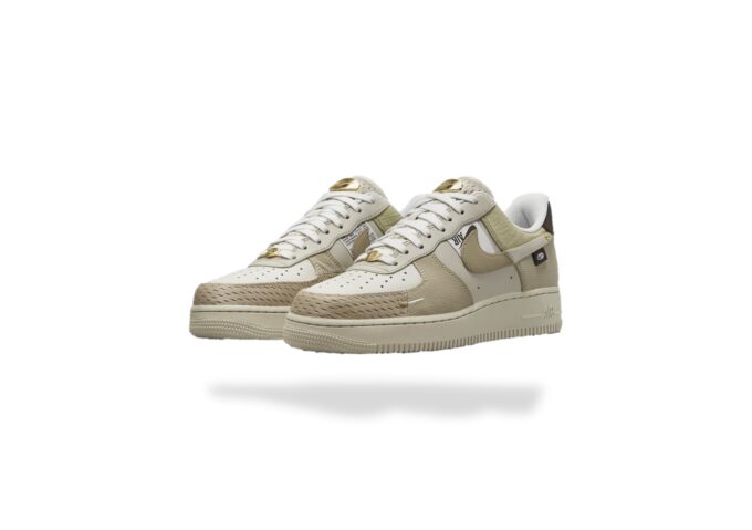 NIKE AIR FORCE 1 LOW LX TAN BLING