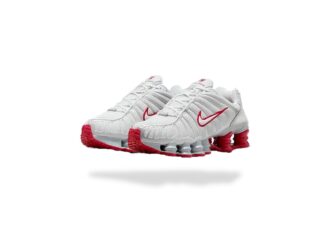 NIKE SHOX TL PLATINUM TINT GYM RED