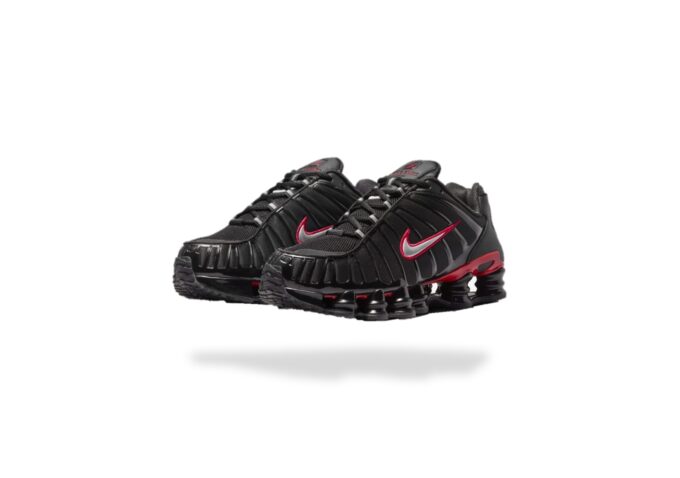 NIKE SHOX TL BRED BLACK UNIVERSITY RED