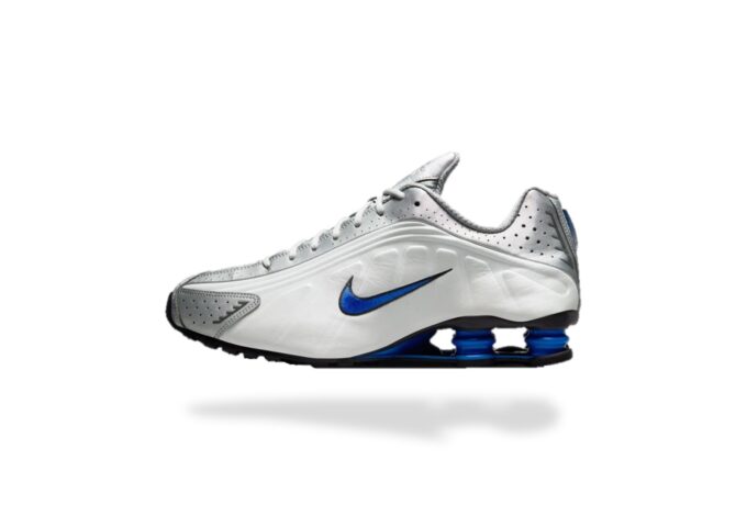 NIKE SHOX R4 ORLANDO SILVER ROYAL BLACK