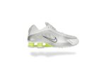 NIKE SHOX R4 WHITE SILVER VOLT