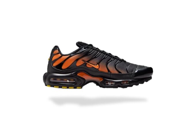 NIKE AIR MAX PLUS TN BLACK TOTAL ORANGE