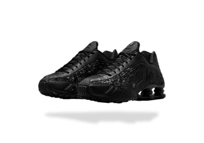 NIKE SHOX R4 BLACK FLORAL