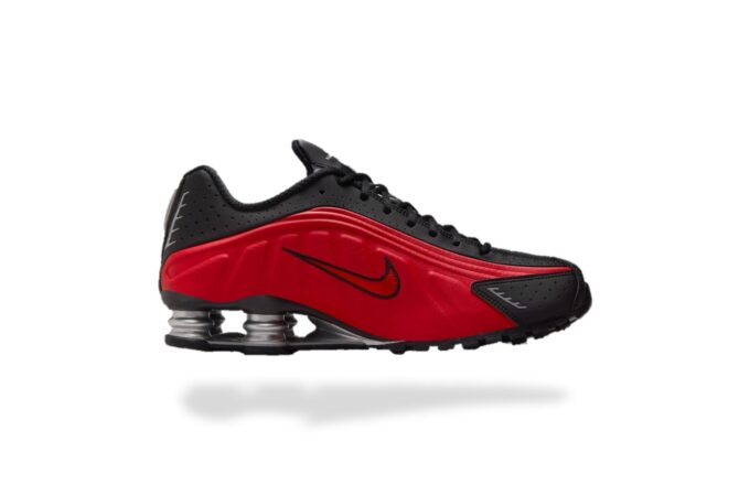NIKE SHOX R4 BLACK RED