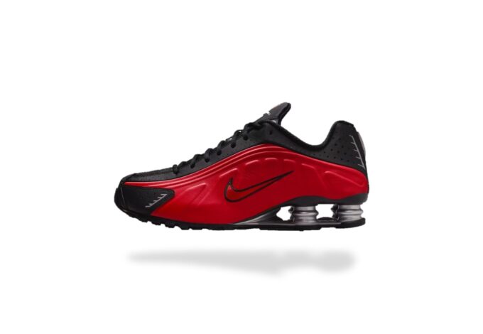 NIKE SHOX R4 BLACK RED