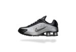 NIKE SHOX R4 METALLIC SILVER BLACK