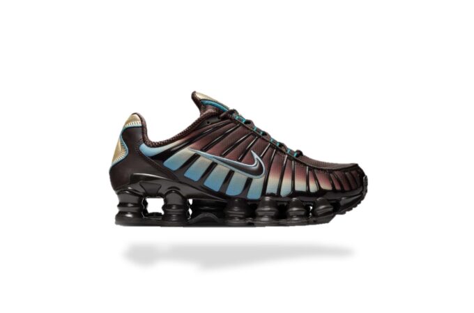 NIKE SHOX TL BROWN BLUE