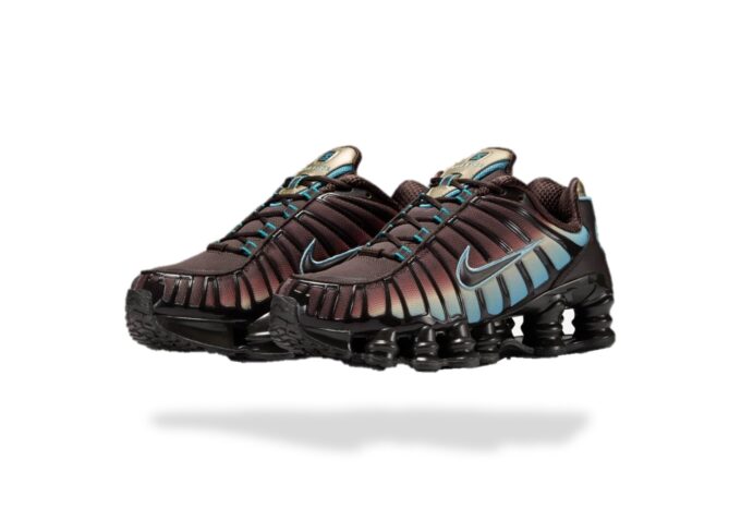 NIKE SHOX TL BROWN BLUE