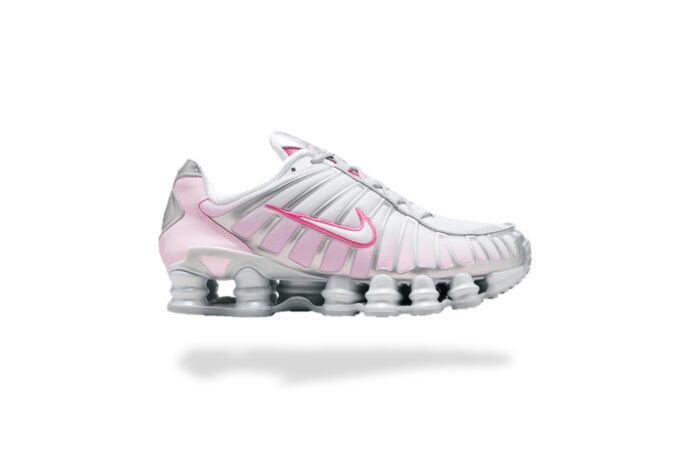 NIKE SHOX TL METALLIC PLATINUM PINK FOAM