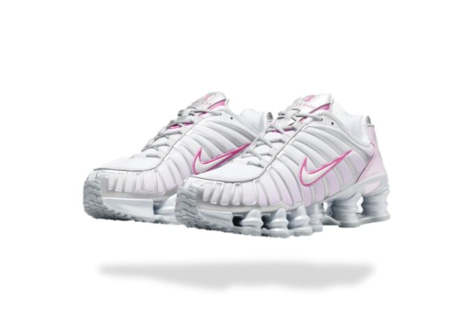 NIKE SHOX TL METALLIC PLATINUM PINK FOAM