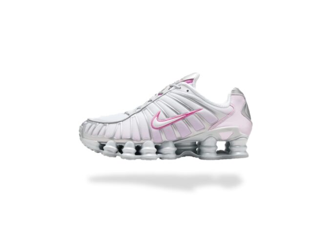 NIKE SHOX TL METALLIC PLATINUM PINK FOAM