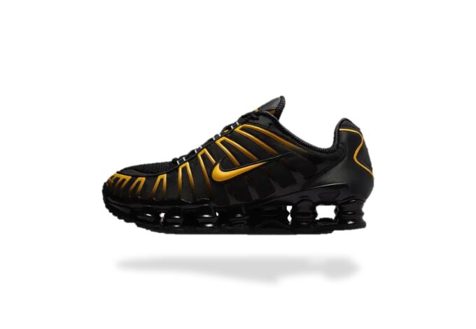 NIKE SHOX TL BLACK UNIVERSITY GOLD