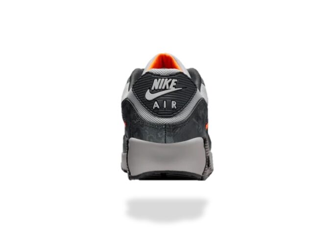 NIKE AIR MAX 90 SMOKE GREY HYPER CRIMSON